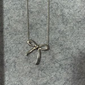Tiffany and Co bow necklace